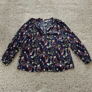 Boden US 20/22 Floral Print Women's Top